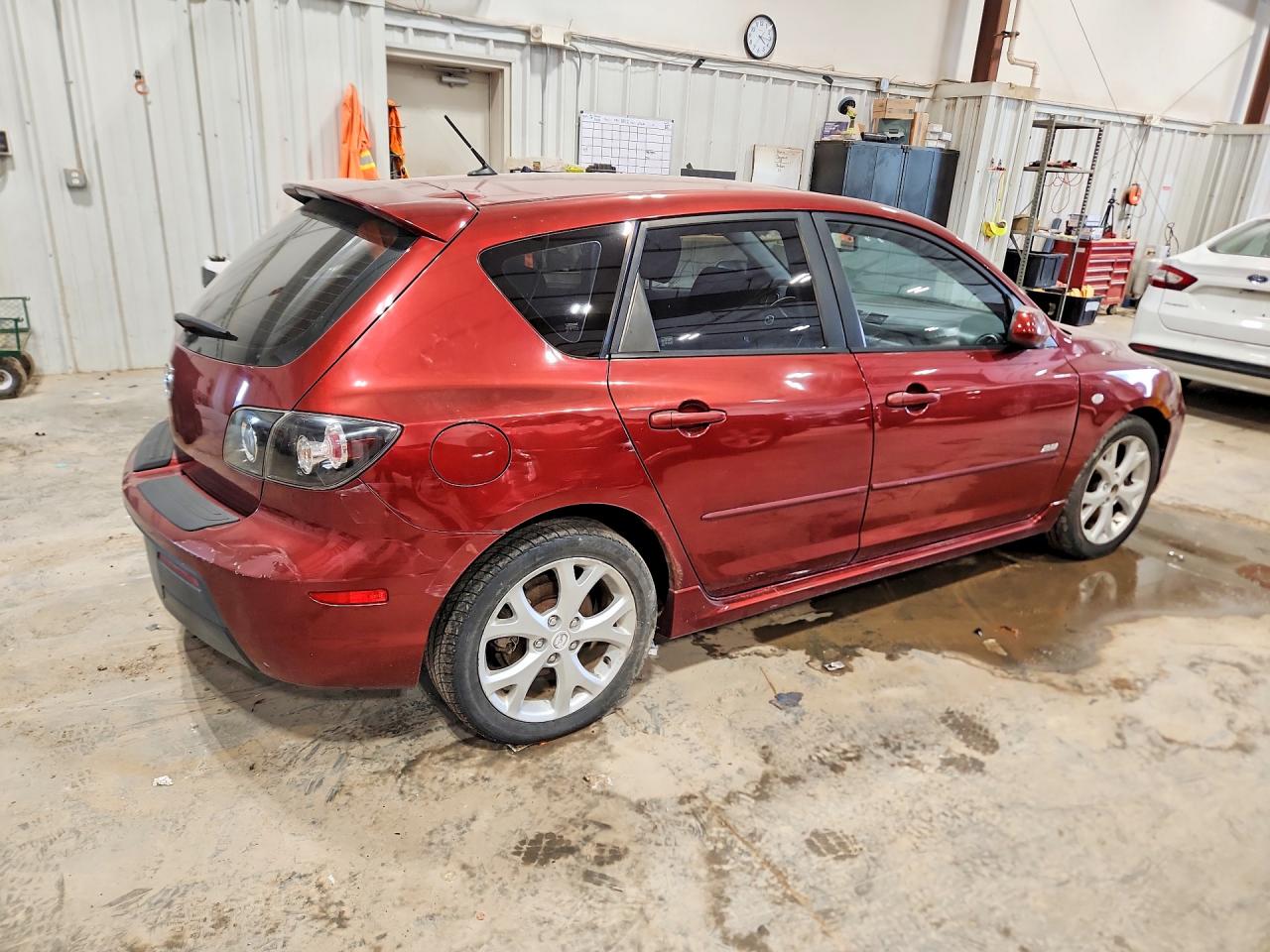 2008 Mazda 3 Hatchback Red vin: JM1BK343381119286