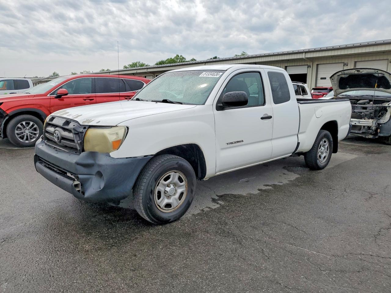 2009 Toyota Tacoma Access Cab White vin: 5TETX22N79Z626087