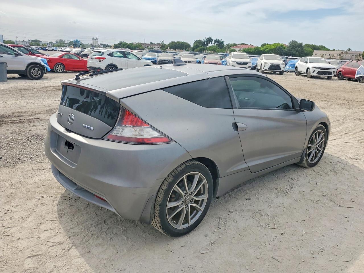 2011 Honda Cr-z Ex Gray vin: JHMZF1D65BS014864