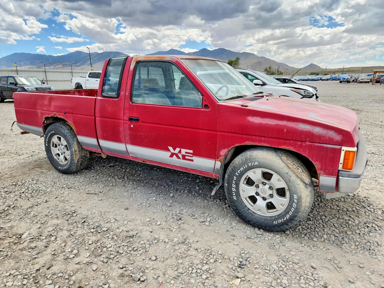 1987 Nissan D21 King Cab Red vin: 1N6ND16S1HC386265