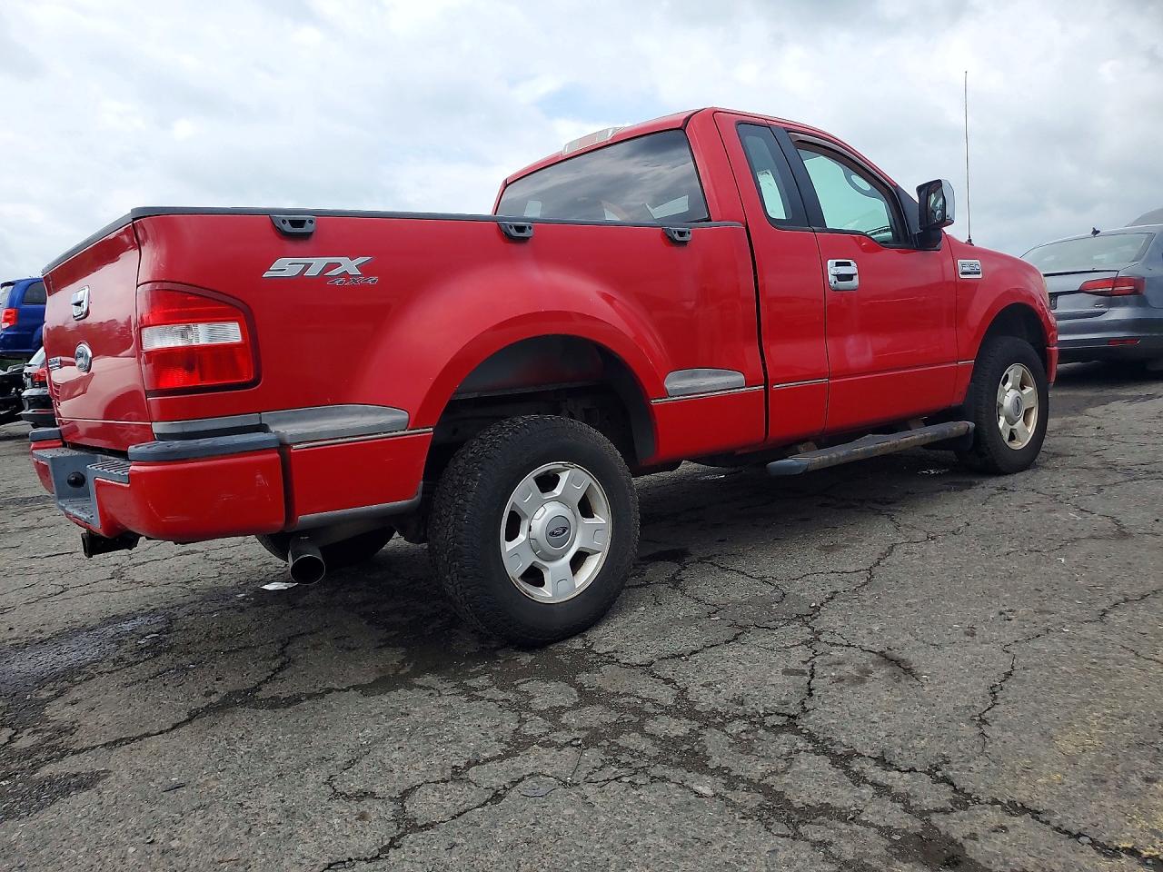 2004 Ford F150 Lariat Red vin: 1FTRF04W14KB28598