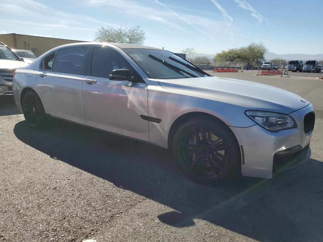 2014 Bmw 750 Li Silver vin: WBAYE8C5XED134442