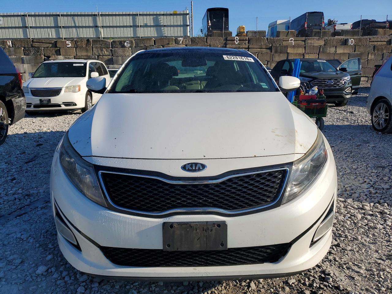 2015 Kia Optima Ex White vin: 5XXGN4A78FG436136