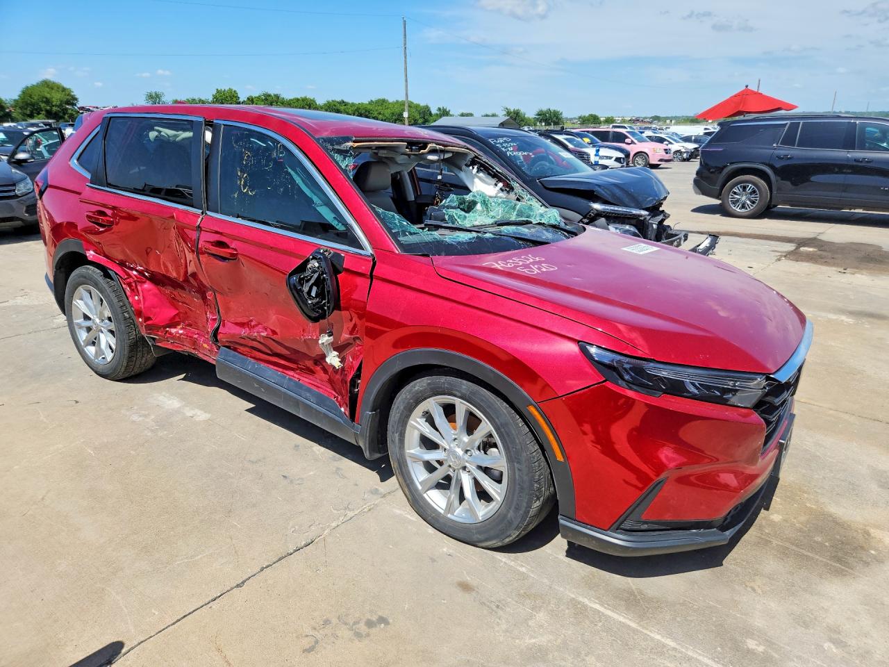 2024 Honda Cr-v Exl Бордовый vin: 5J6RS3H76RL007819