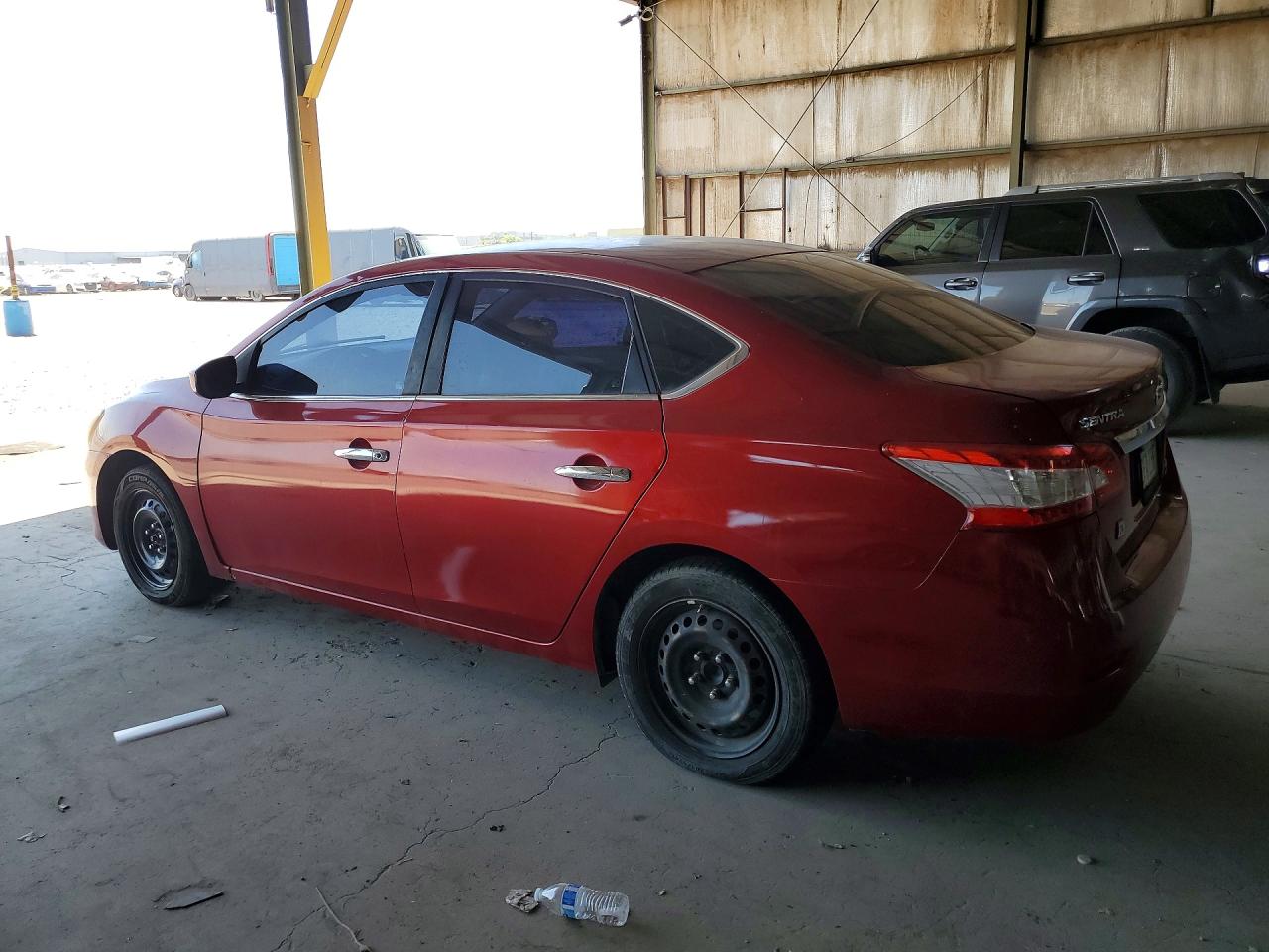 2014 Nissan Sentra S Burgundy vin: 3N1AB7AP4EL630636