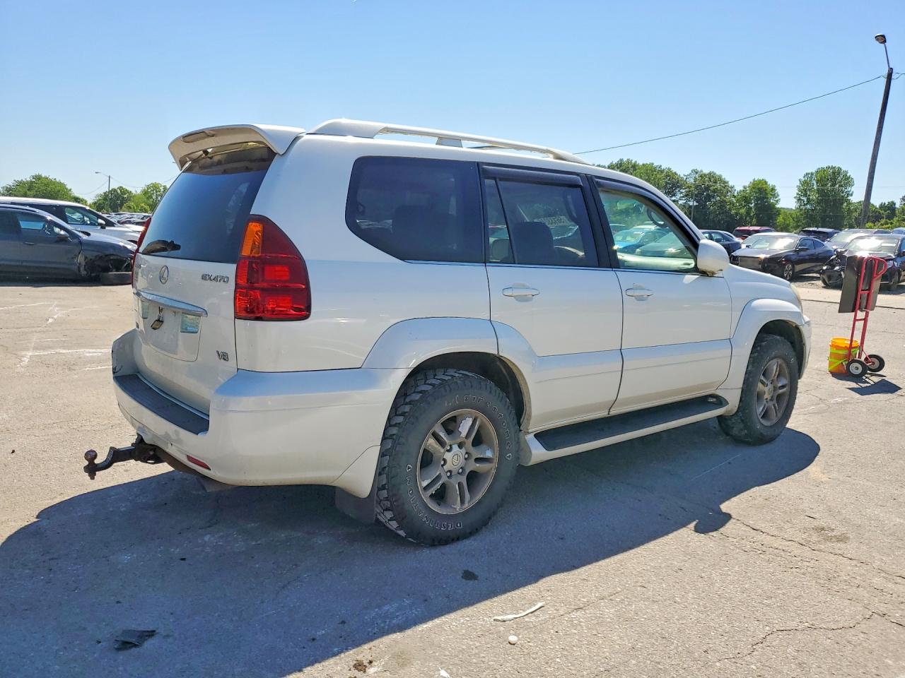 2004 Lexus Gx 470 White vin: JTJBT20X740029183
