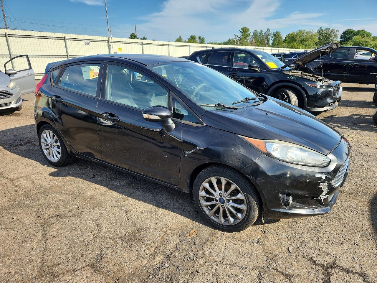 2014 Ford Fiesta Se Black vin: 3FADP4EJ1EM168293