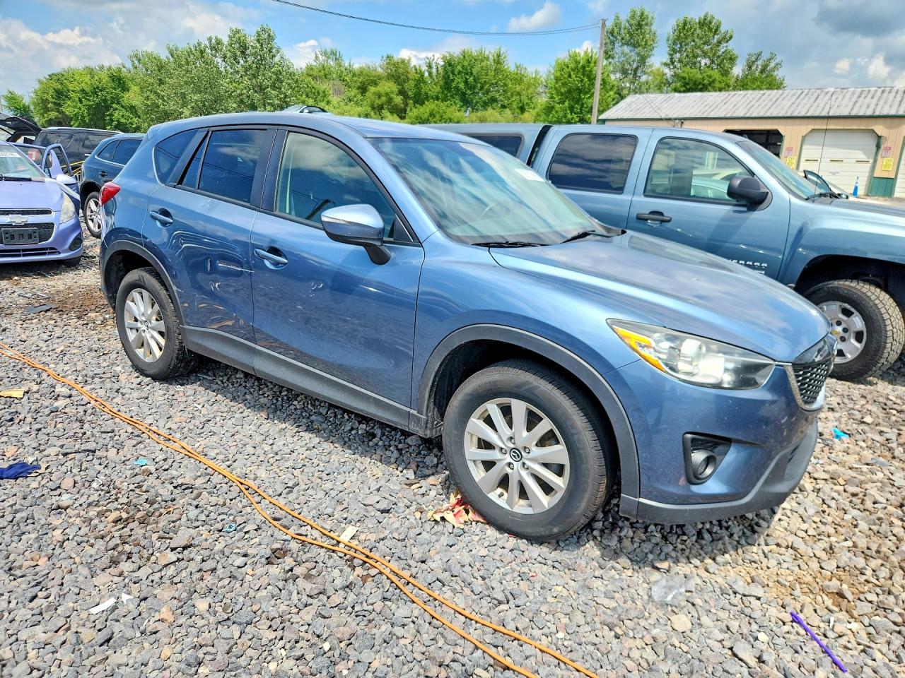 2015 Mazda Cx-5 Touring Blue vin: JM3KE4CY7F0514138