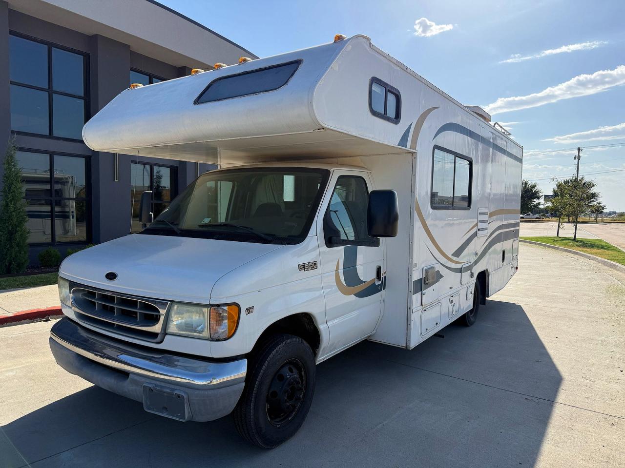 2002 Ford Econoline E350 Super Duty Cutaway Van White vin: 1FDWE35L52HA72165