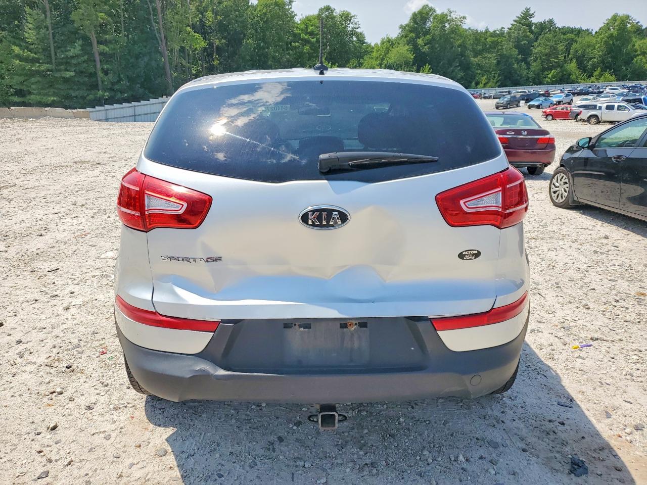 2012 Kia Sportage Lx Silver vin: KNDPBCA22C7307899
