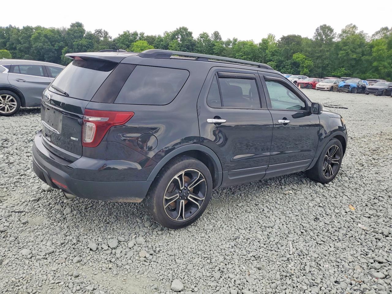 2014 Ford Explorer Sport Black vin: 1FM5K8GT6EGC56460