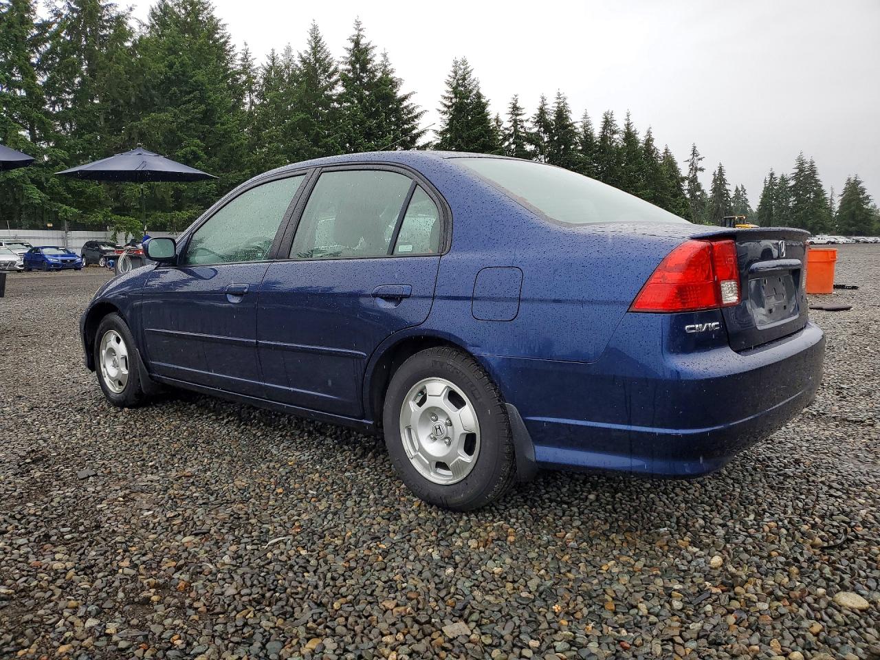 2005 Honda Civic Hybrid Blue vin: JHMES96645S025557