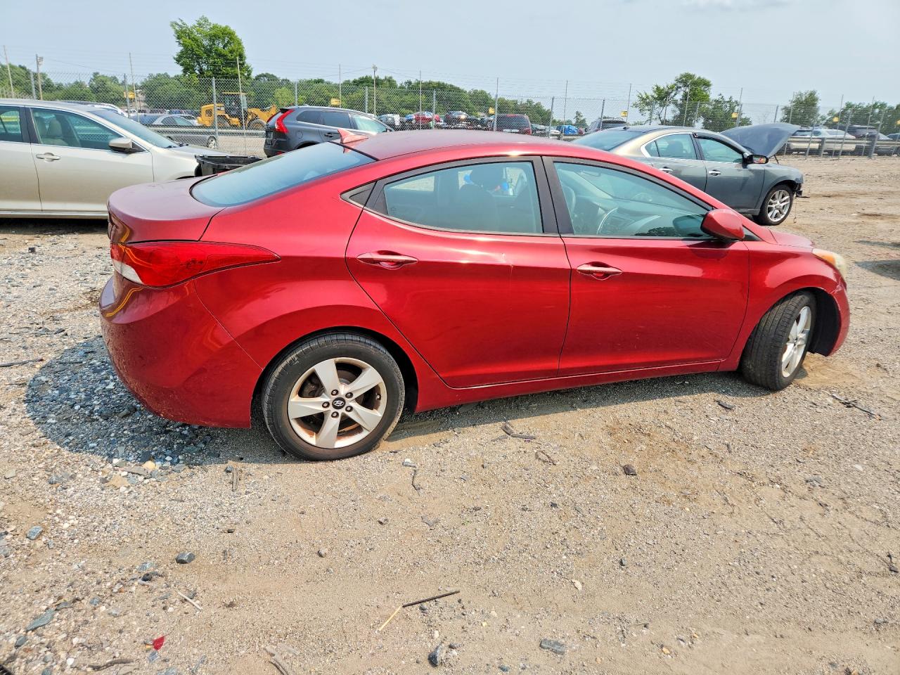 2013 Hyundai Elantra Gls Красный vin: 5NPDH4AEXDH434740