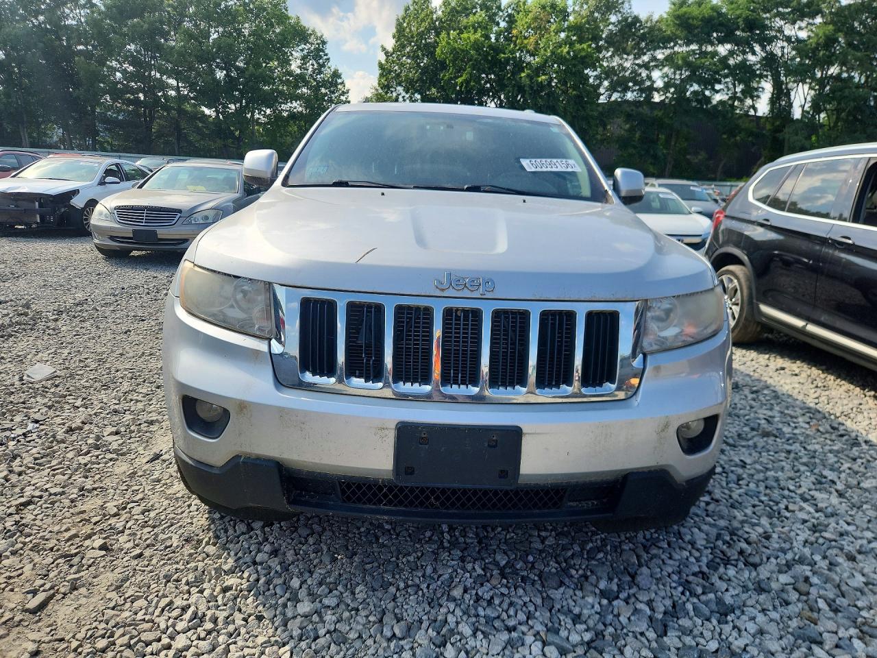 2012 Jeep Grand Cherokee Laredo Silver vin: 1C4RJFAGXCC123908