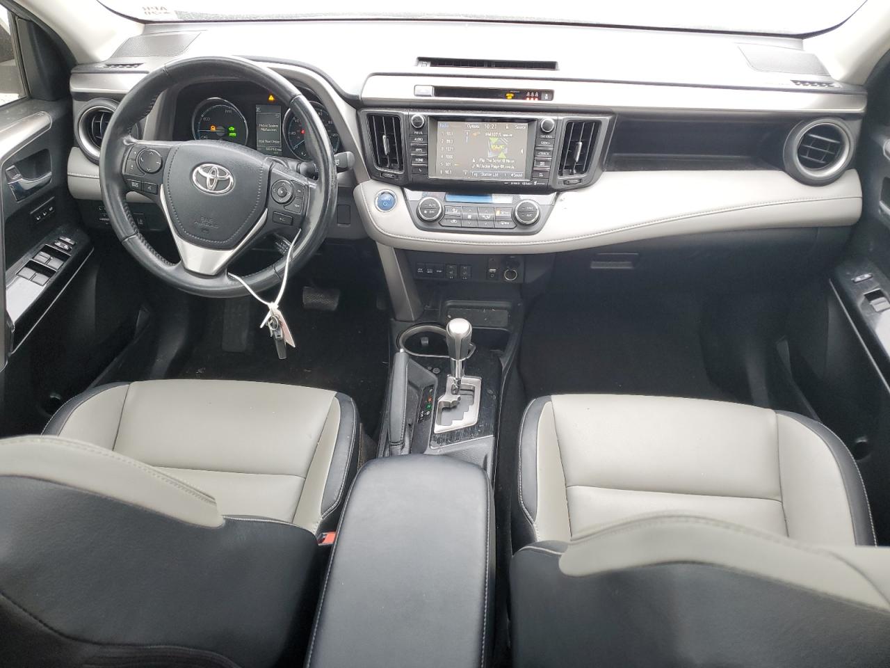 2017 Toyota Rav4 Hv Limited Silver vin: JTMDJREV6HD144499