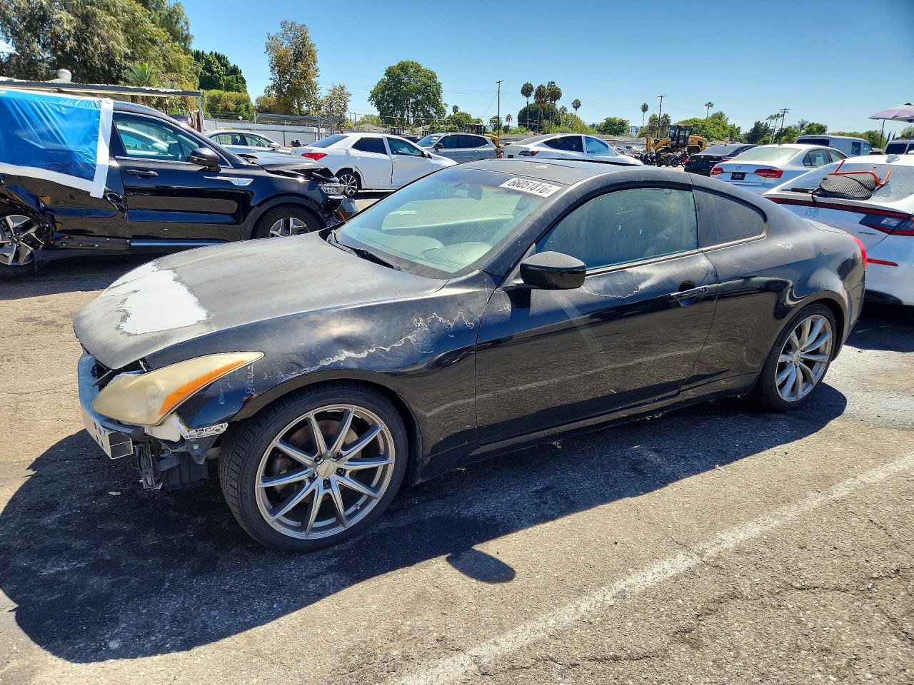 2008 Infiniti G37 Base Black vin: JNKCV64E68M119990