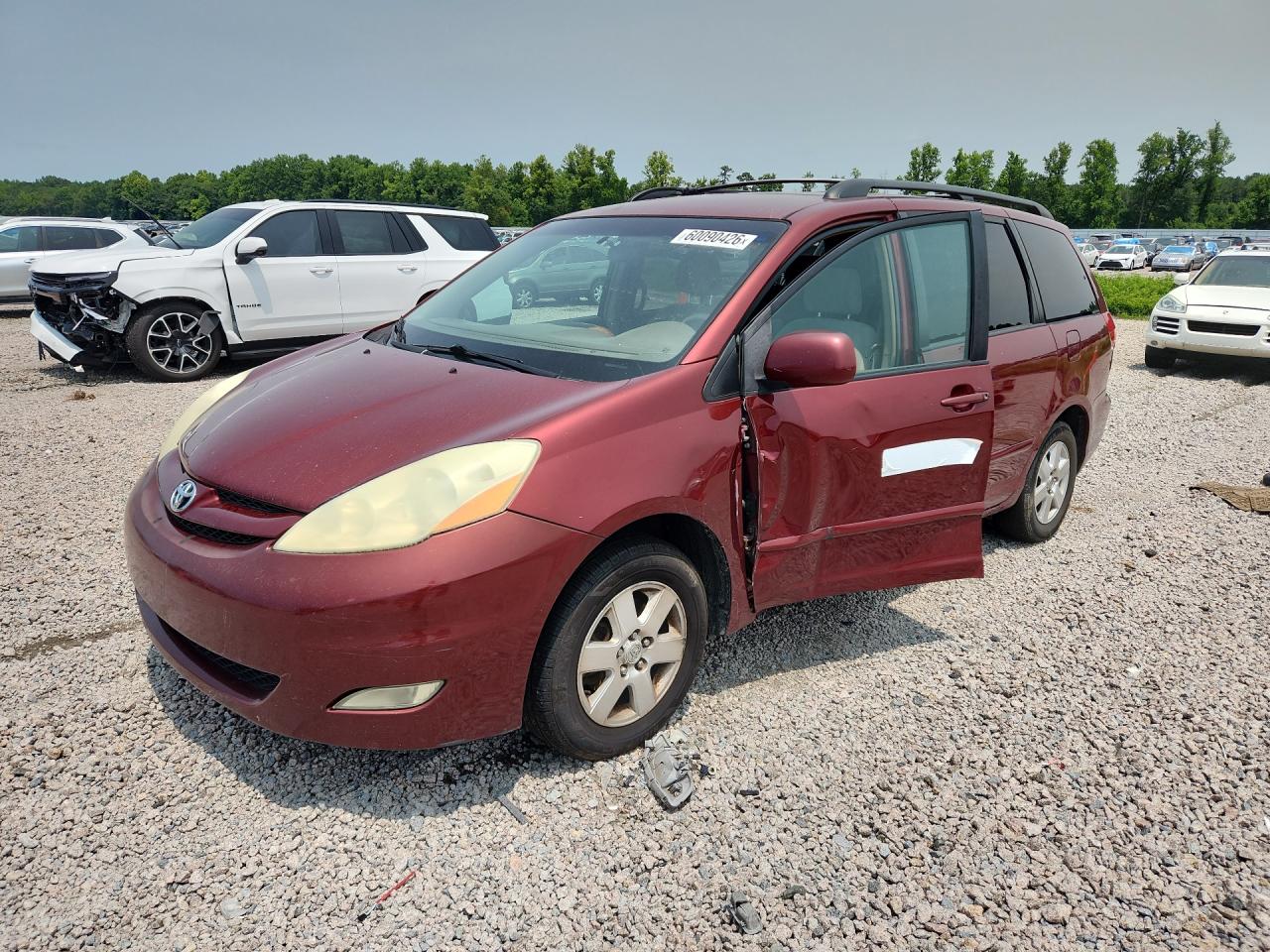 2006 Toyota Sienna Xle 7 Passenger Red vin: 5TDZA22C96S530447