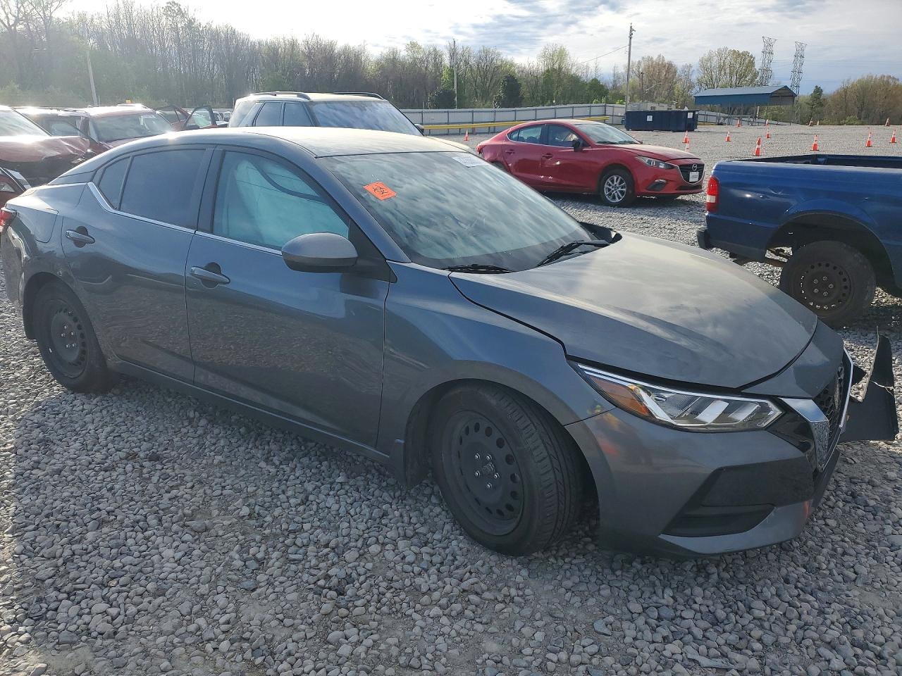 2022 Nissan Sentra S Серый vin: 3N1AB8BV9NY279034