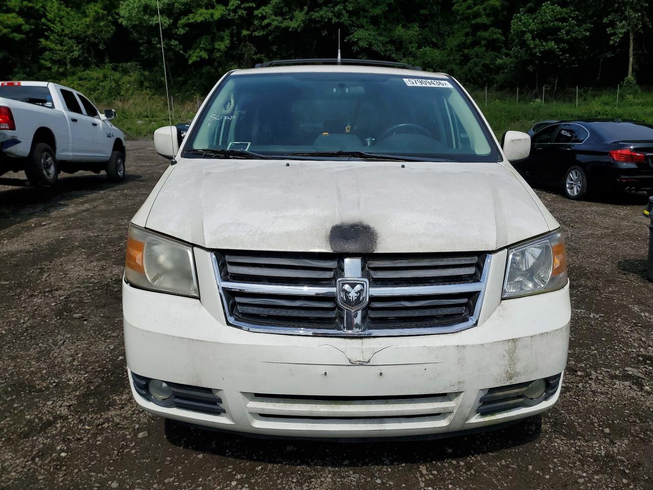2010 Dodge Grand Caravan Sxt White vin: 2D4RN5D11AR459427