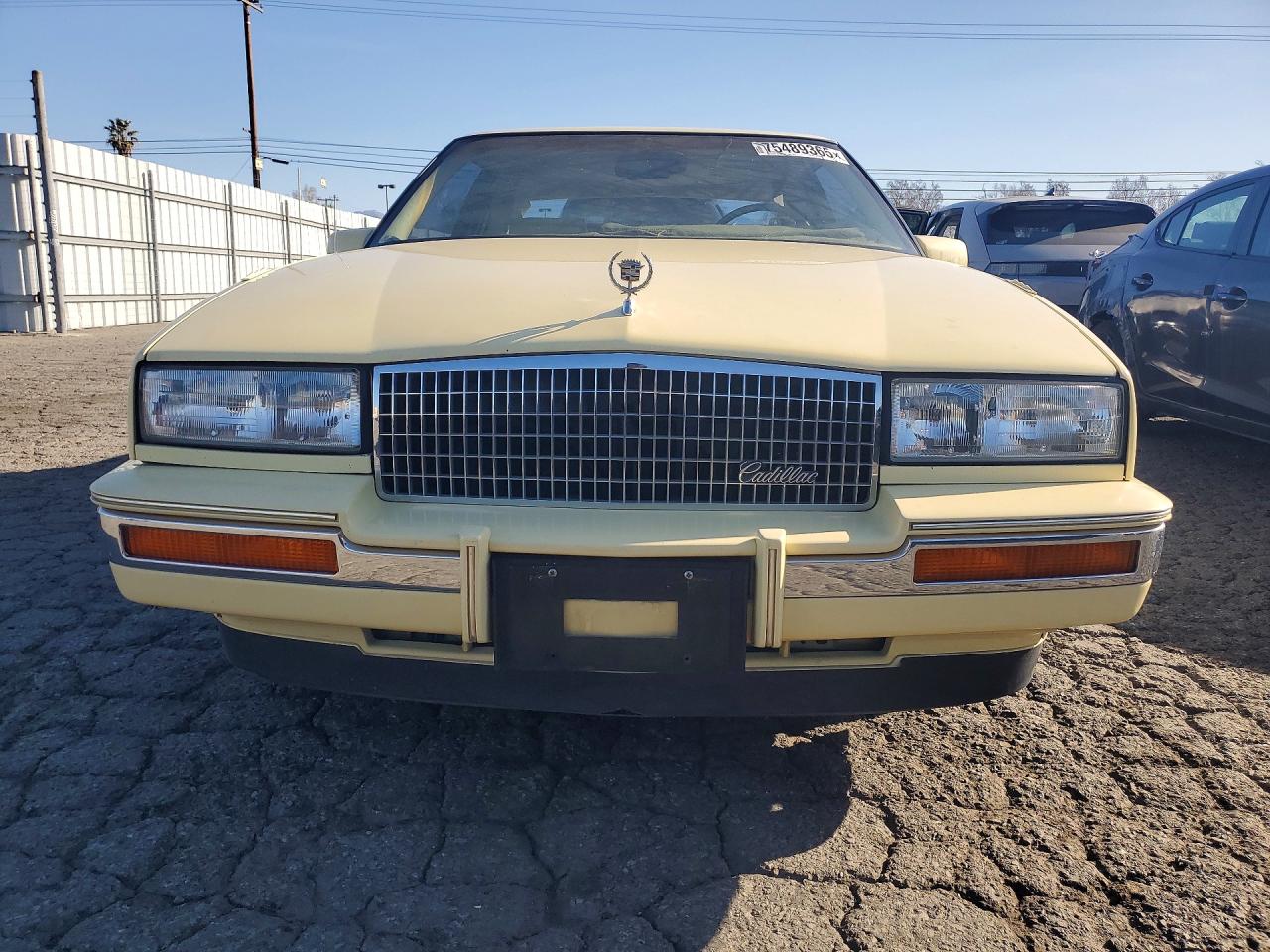 1986 Cadillac Eldorado Yellow vin: 1G6EL5785GU617745