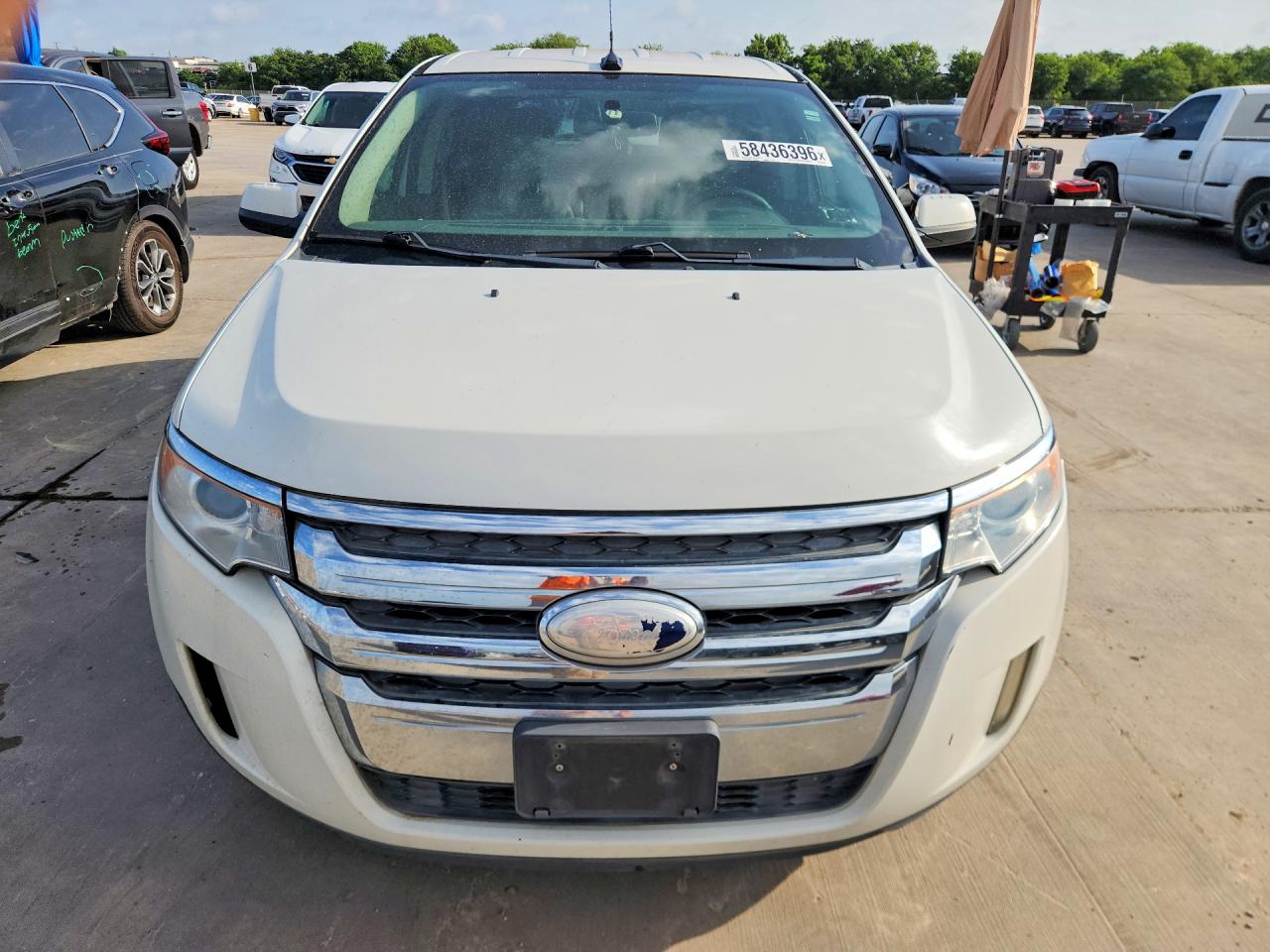 2013 Ford Edge Sel White vin: 2FMDK3JC5DBA07936