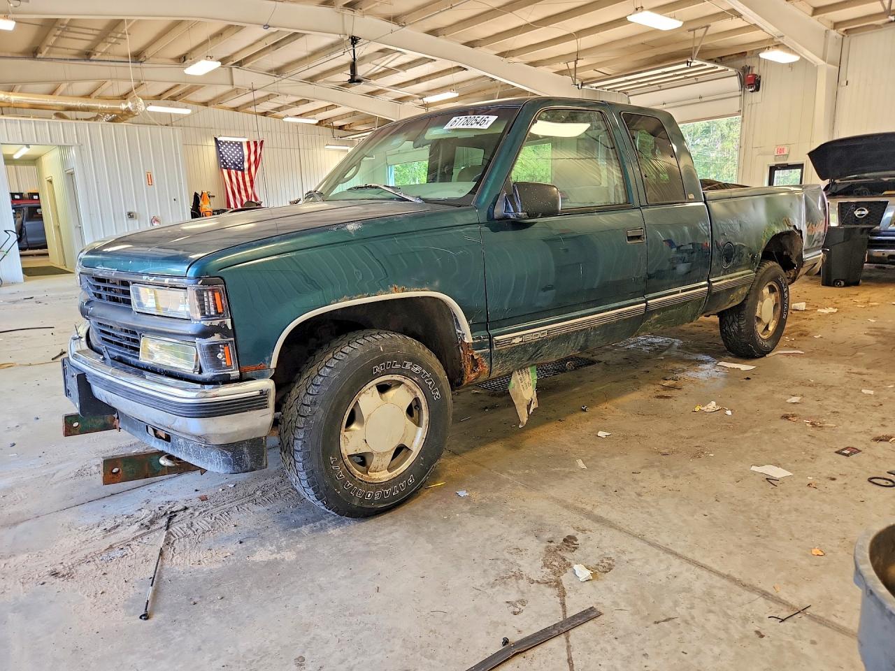 1998 Chevrolet Gmt-400 K1500 Green vin: 1GCEK19M6WR100328