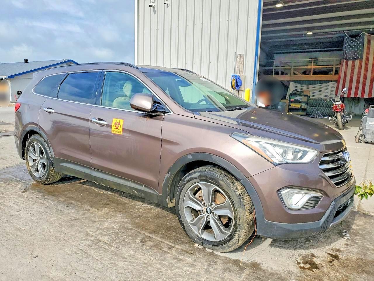 2013 Hyundai Santa Fe Gls Brown vin: KM8SM4HFXDU030484