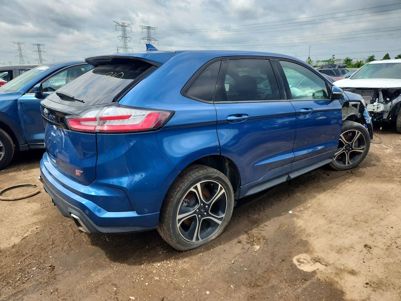 2019 Ford Edge St Blue vin: 2FMPK4AP1KBC22068