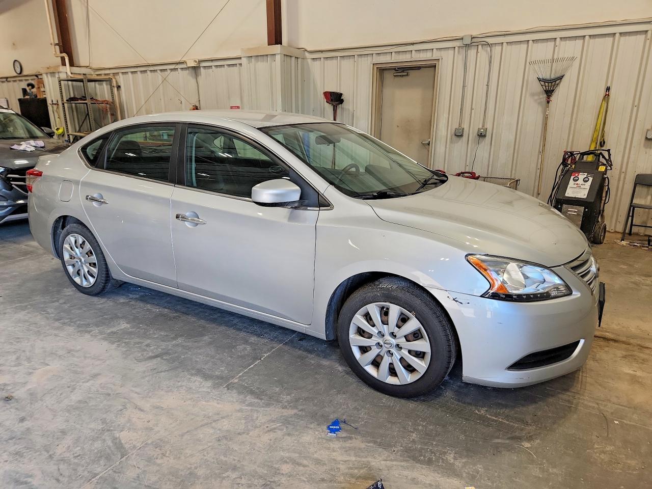 2014 Nissan Sentra Fe+ S Silver vin: 3N1AB7AP3EY249508