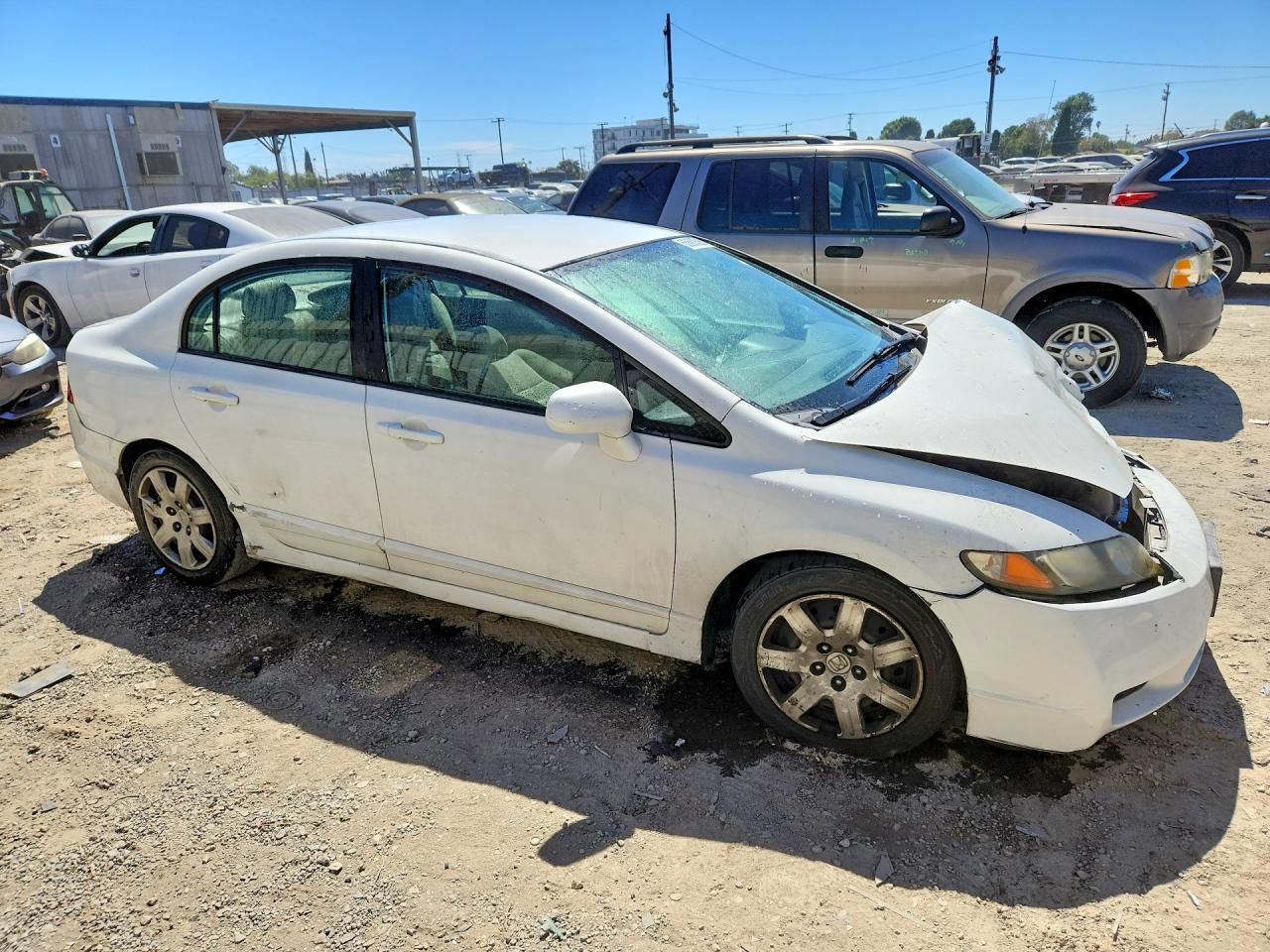 2009 Honda Civic Lx White vin: 1HGFA16509L000903