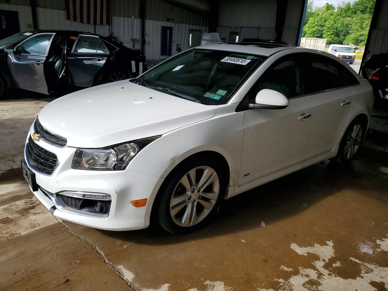 2015 Chevrolet Cruze Ltz White vin: 1G1PG5SB2F7111194