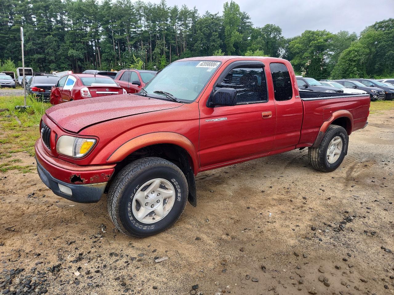 2001 Toyota Tacoma Base Red vin: 5TEWM72N21Z762750