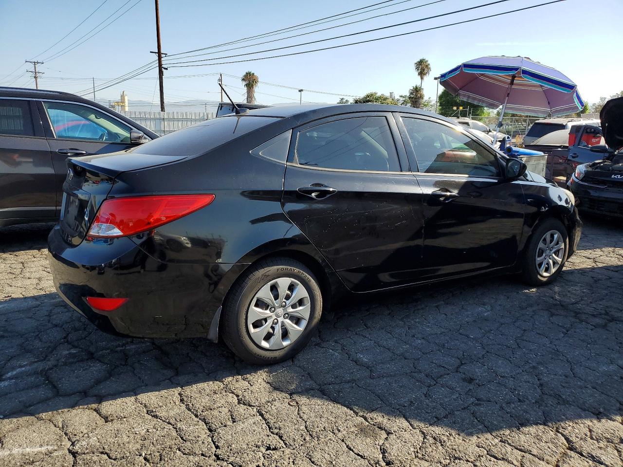 2015 Hyundai Accent Gls Black vin: KMHCT4AE6FU936272