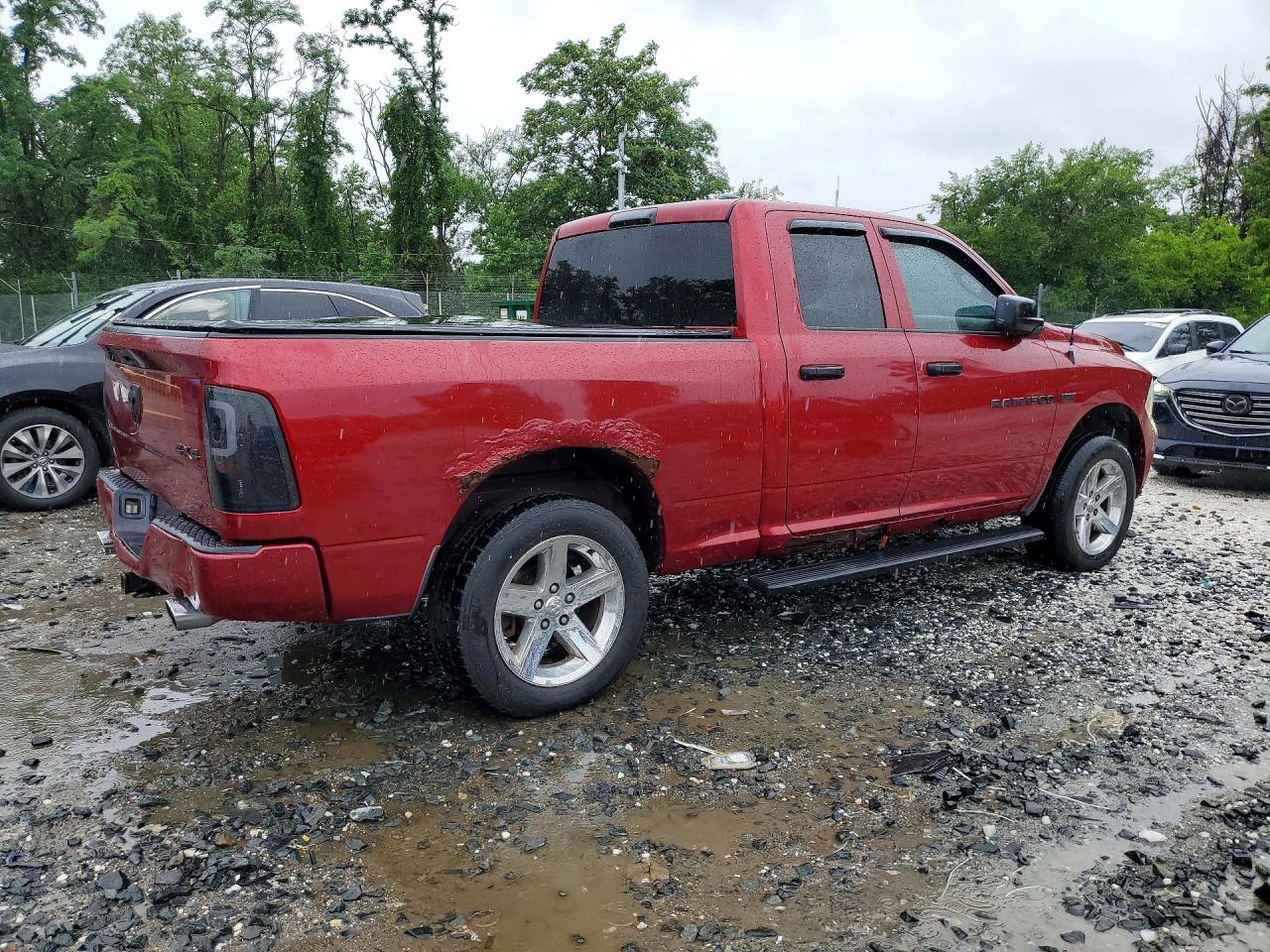 2012 Dodge 150 Ram Red vin: 1C6RD7FT5CS189685