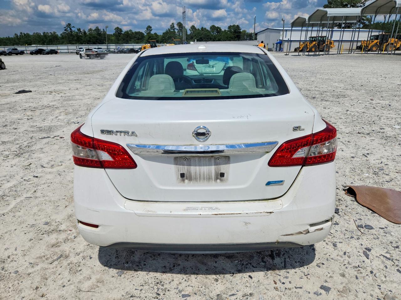 2013 Nissan Sentra S/sv/sr/sl White vin: 3N1AB7AP2DL691451