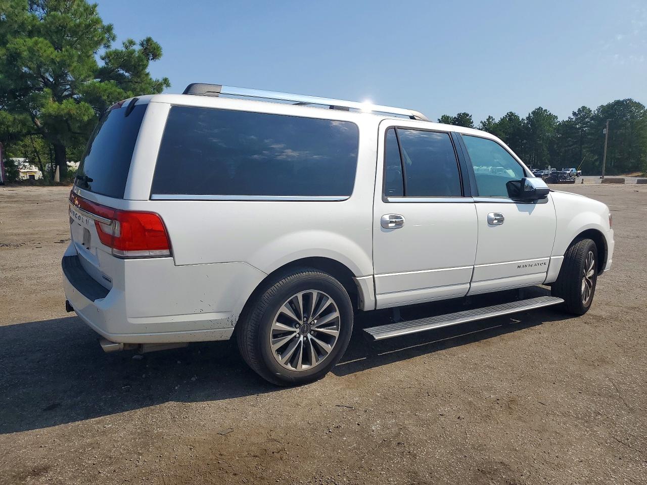 2015 Lincoln Navigator L Белый vin: 5LMJJ3HTXFEJ01584