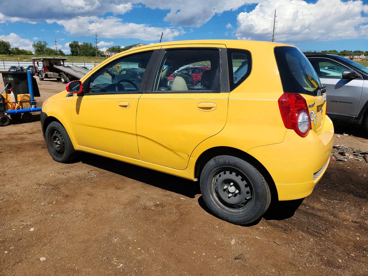 2010 Chevrolet Aveo Ls Yellow vin: KL1TD6DE7AB131997
