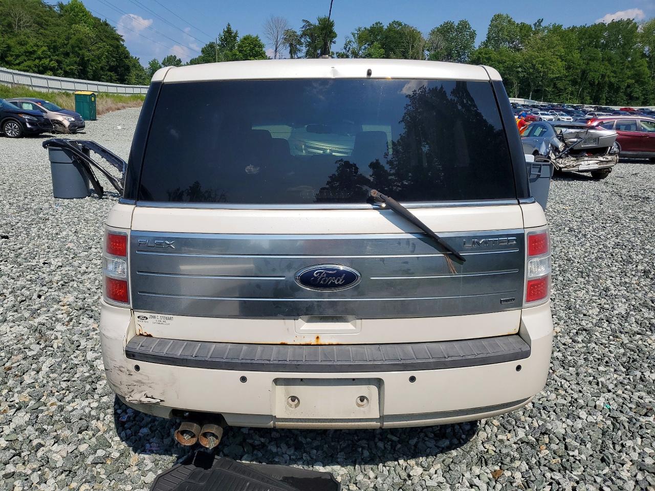 2009 Ford Flex Limited White vin: 2FMEK63C69BA15134
