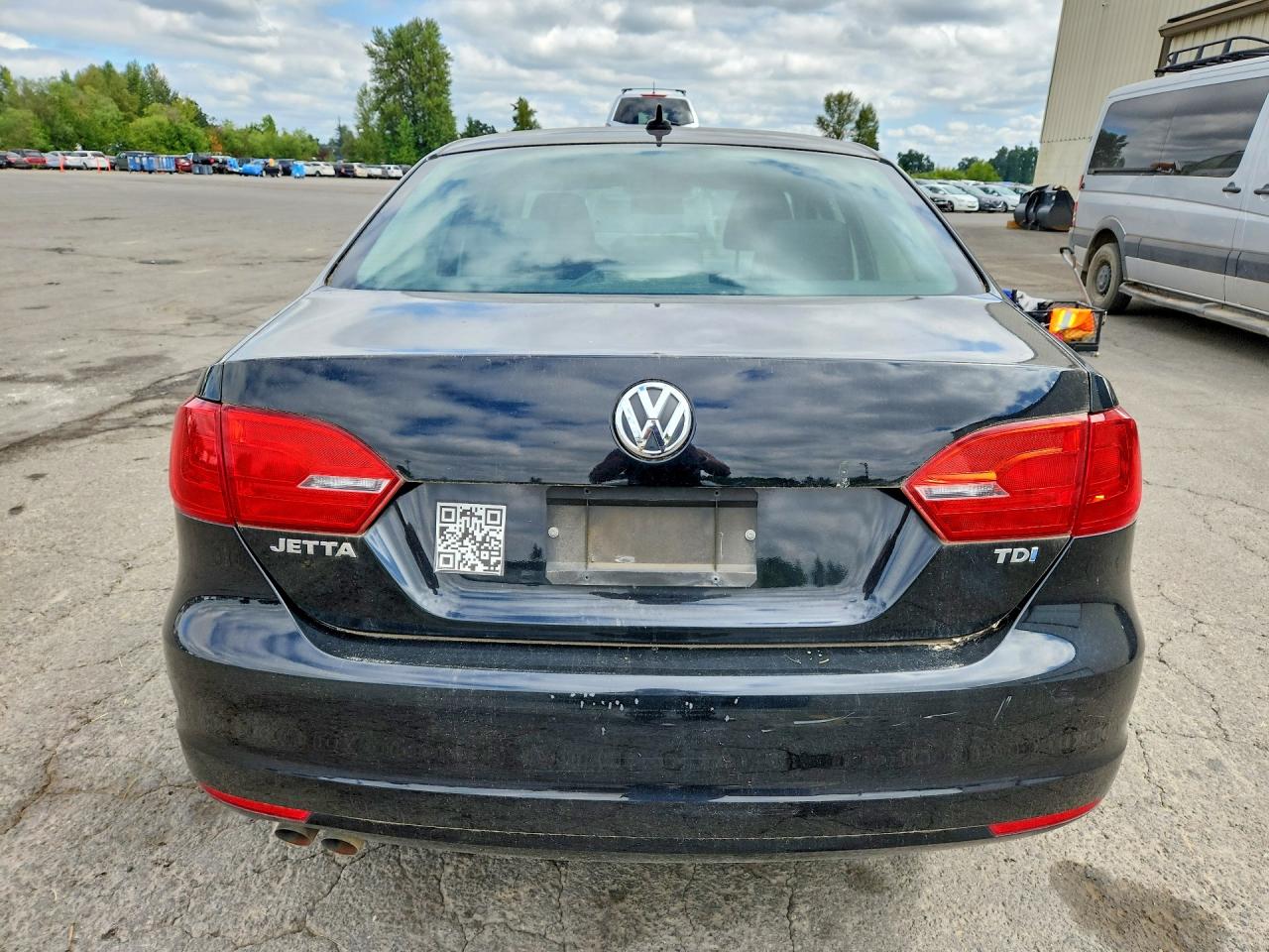 2012 Volkswagen Jetta Tdi Black vin: 3VWLL7AJ0CM364146