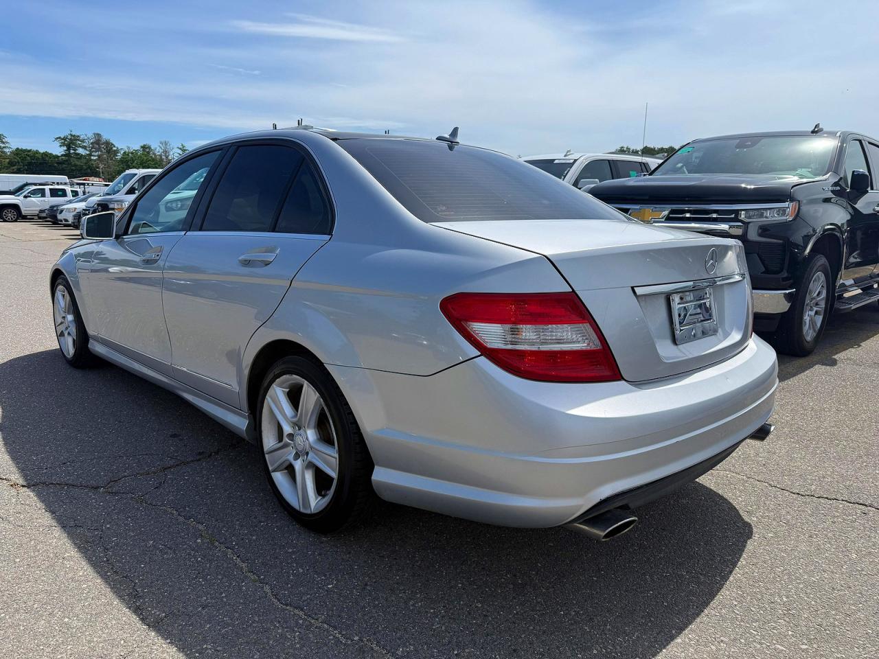 2010 Mercedes-benz C 300 4matic Silver vin: WDDGF8BB9AR111417