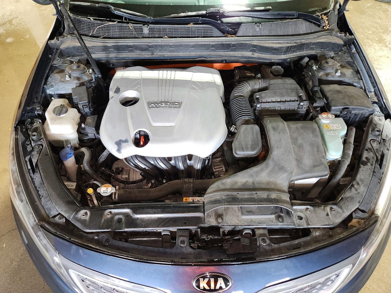 2015 Kia Optima Hybrid White vin: KNAGN4AD6F5084956