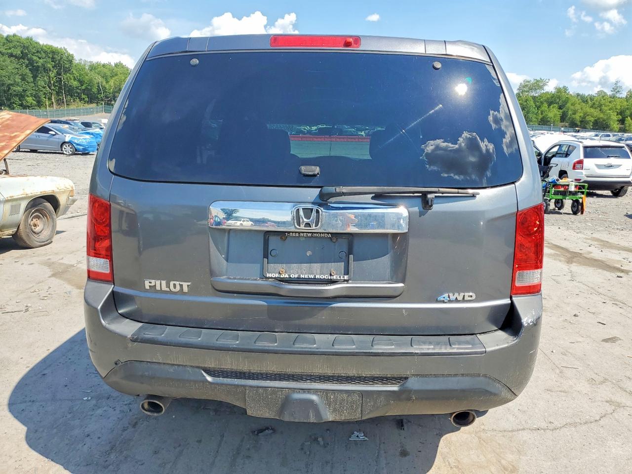2012 Honda Pilot Ex Gray vin: 5FNYF4H45CB076822