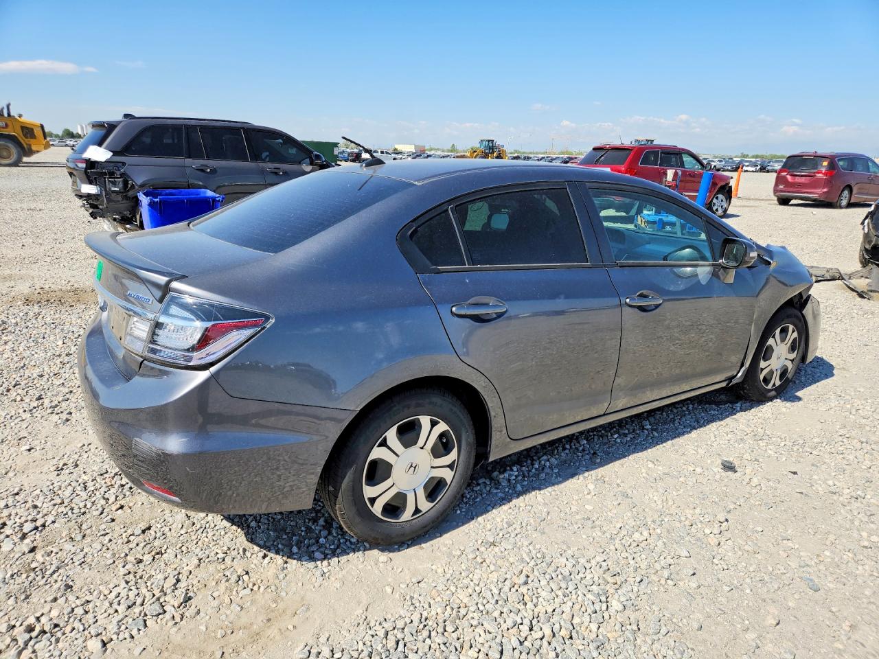 2013 Honda Civic Hybrid Серый vin: 19XFB4F26DE000926