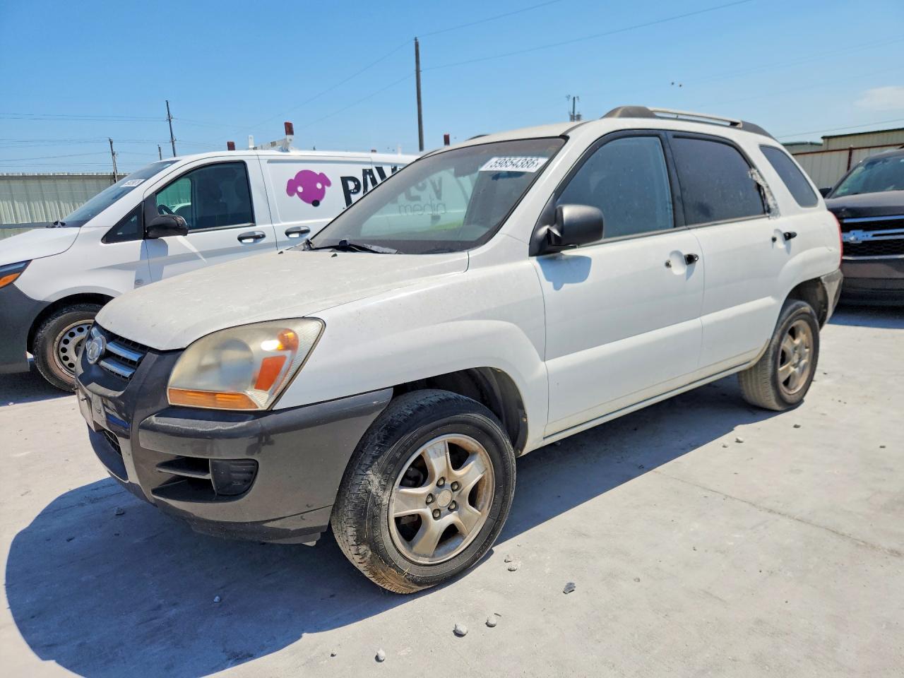 2006 Kia Sportage Lx White vin: KNDJF724667198241