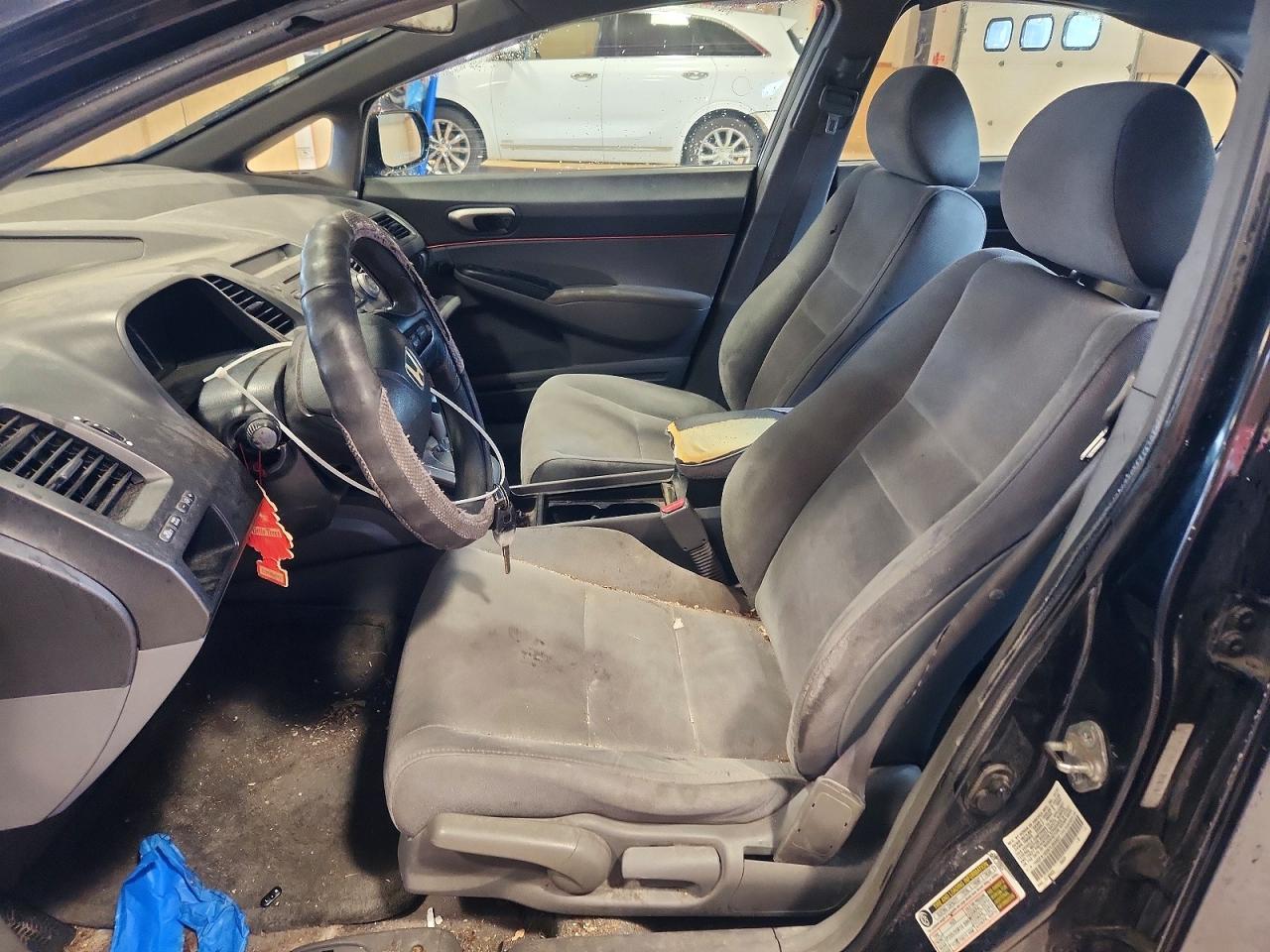 2007 Honda Civic Lx Black vin: 1HGFA16597L054827