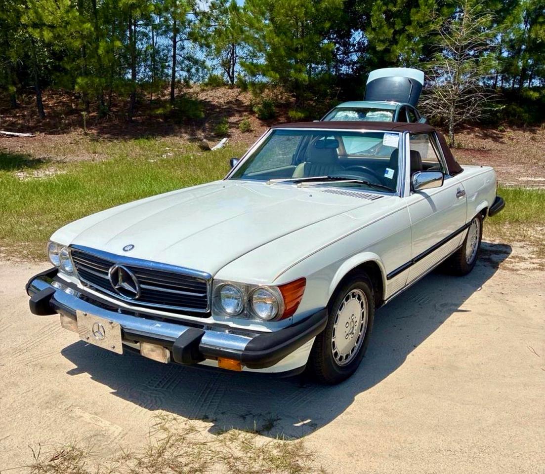 1988 Mercedes-benz 560 Sl White vin: WDBBA48D8JA090576