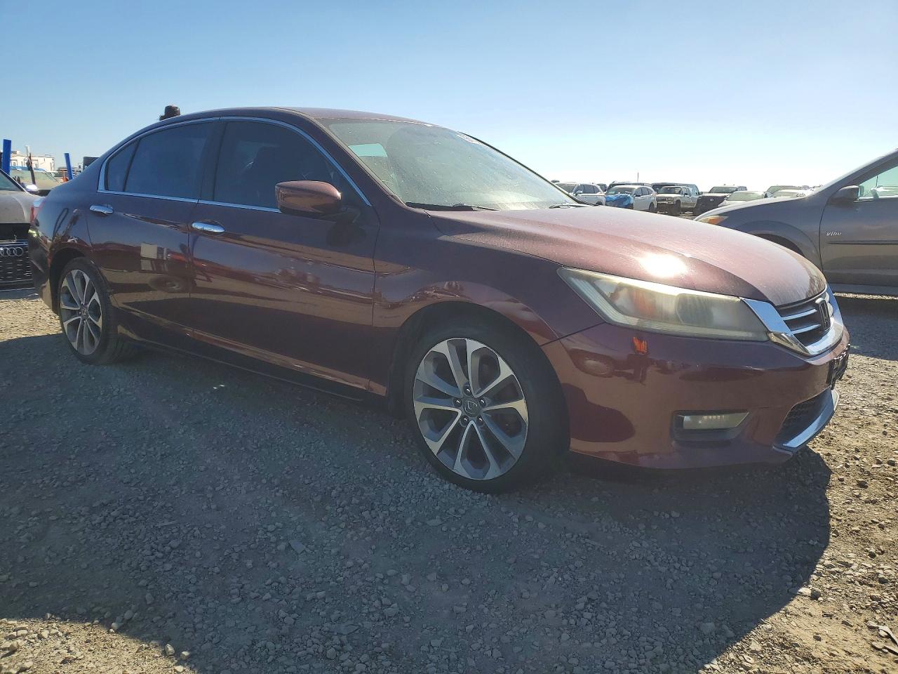 2014 Honda Accord Sport Burgundy vin: 1HGCR2F56EA252775
