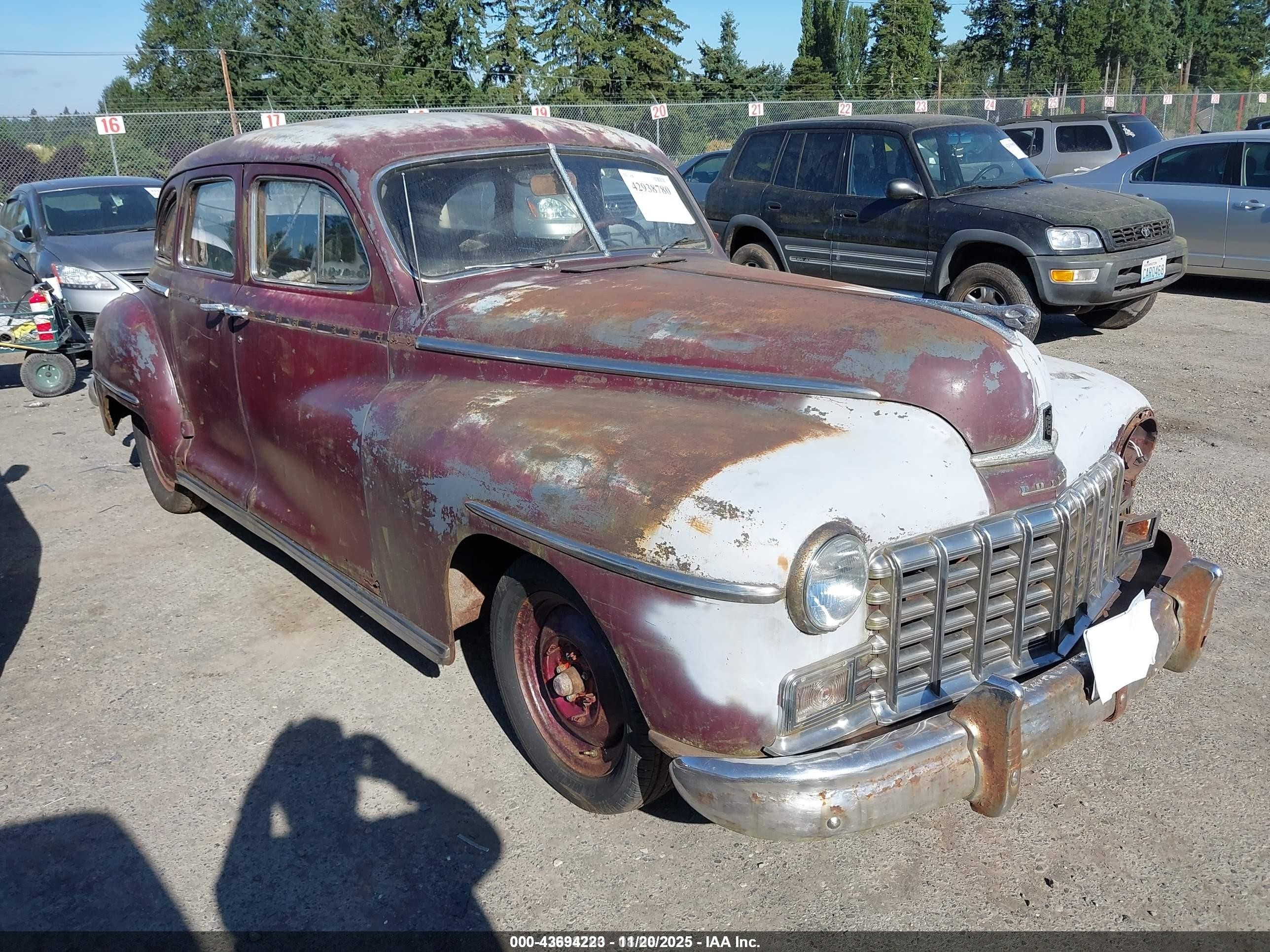 1947 Dodge 4 Door Sedan   Brown vin: 30807149         