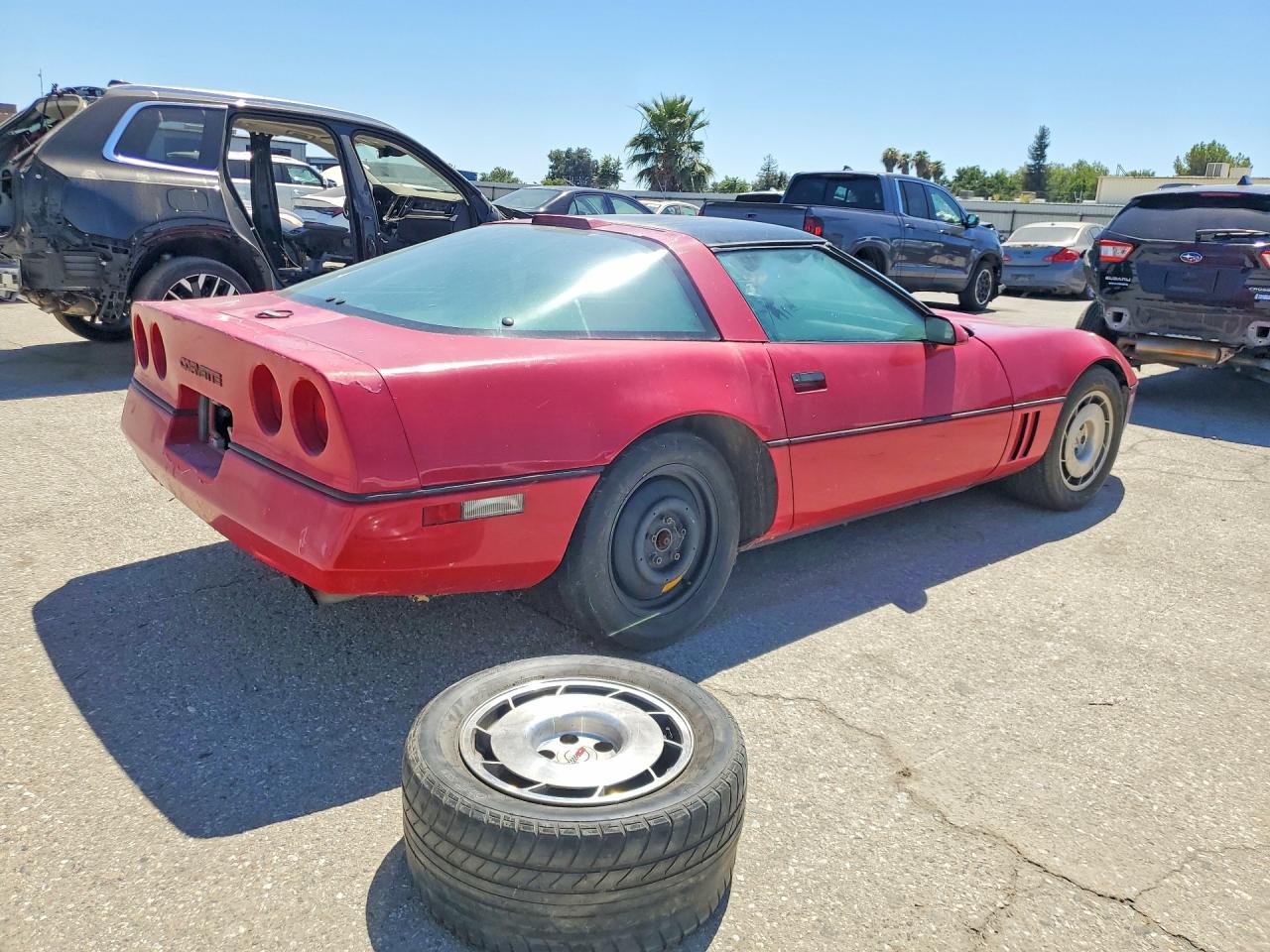 1986 Chevrolet Corvette Red vin: 1G1YY0784G5123135