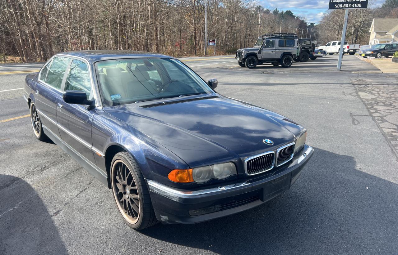 2000 Bmw 740 Il Blue vin: WBAGH8346YDP14396
